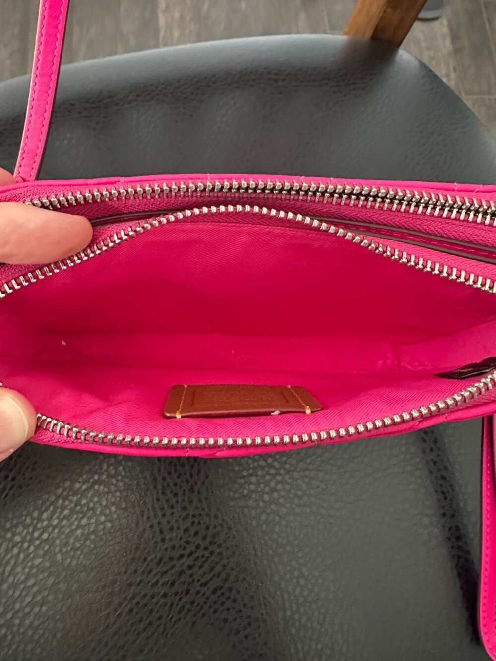 Coach Kira Pink Quilted Leather Crossbody Bag Style #C2481-CM531 *NWT* - Picture 12 of 15